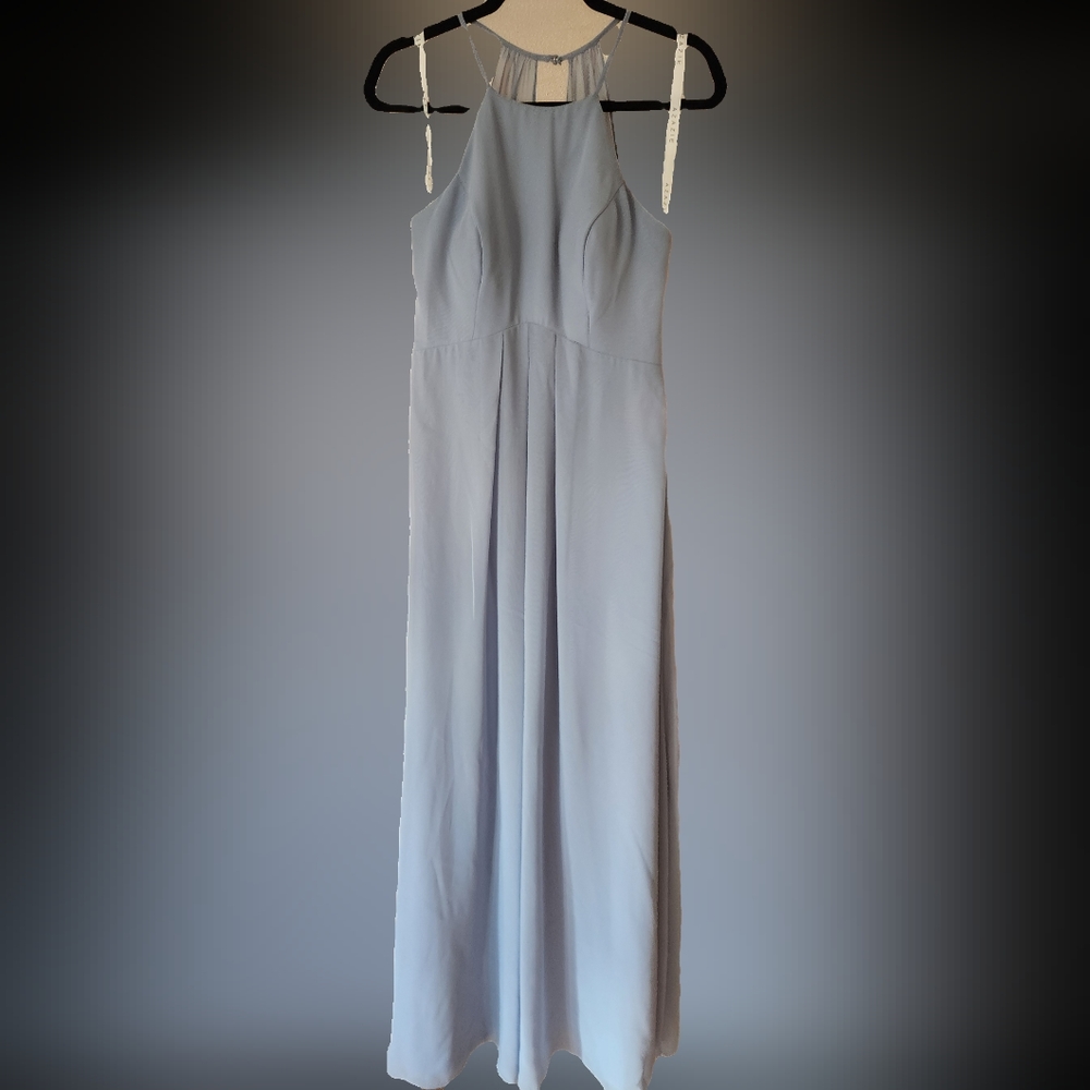 Azazie Bridesmaids Dress Size 6 in Dusty Blue